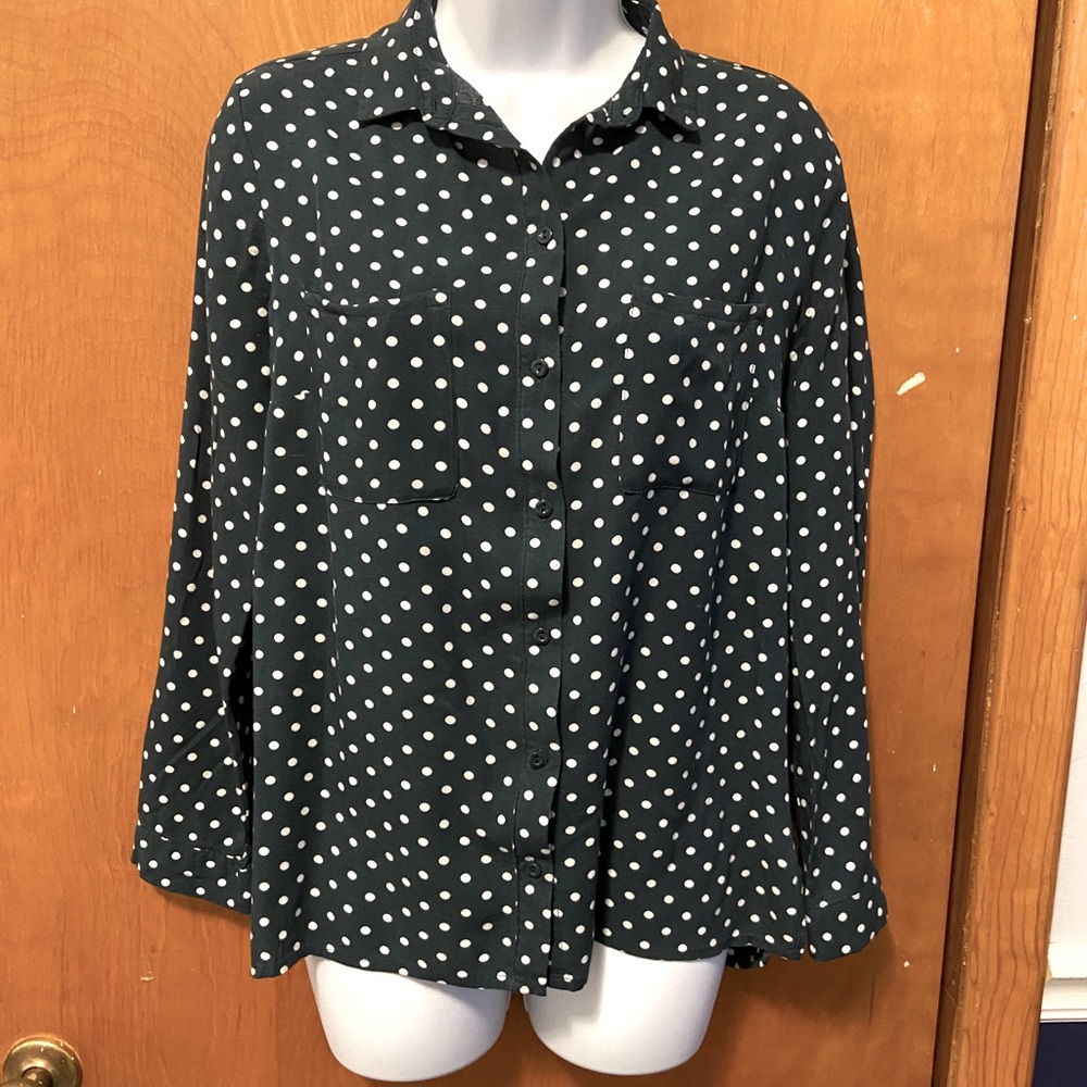 Divided / Green Loose Fit Button Down